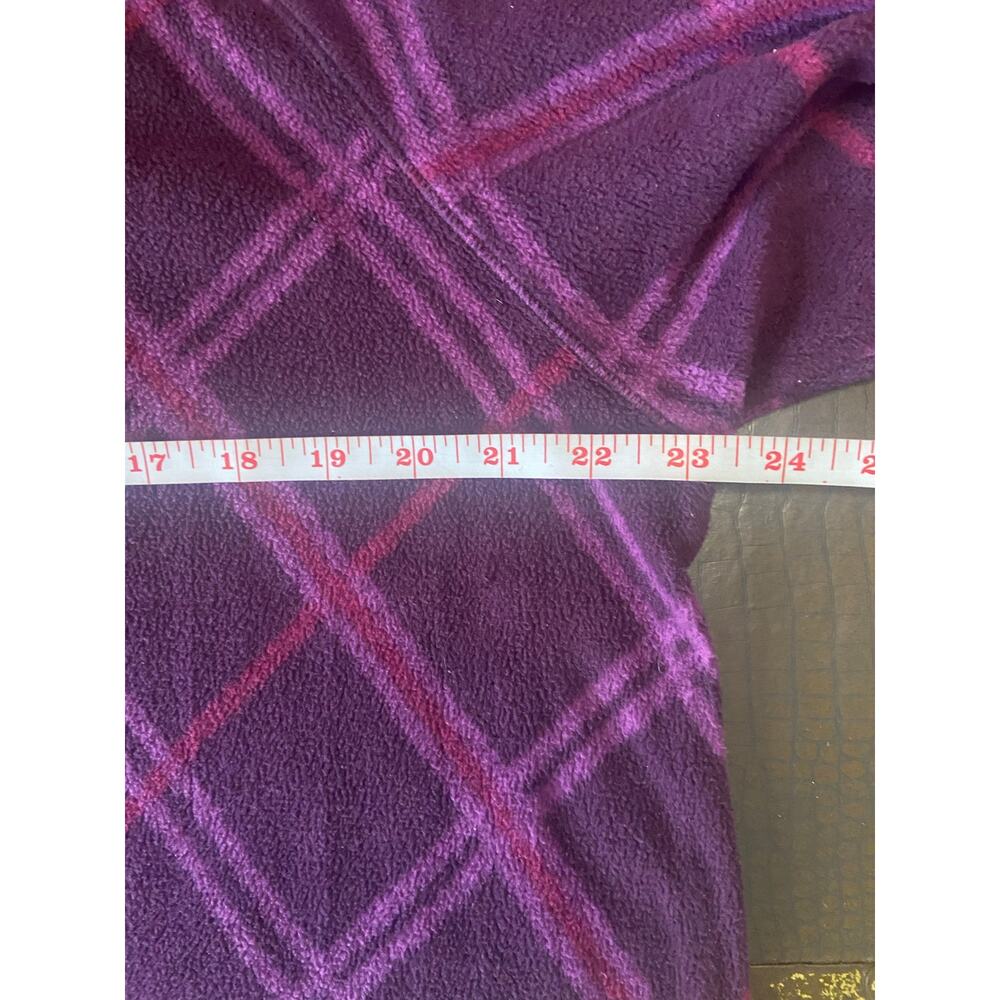CuddleDuds Purple Paid Fleecewear Hooded Lounger - Picture 3 of 8